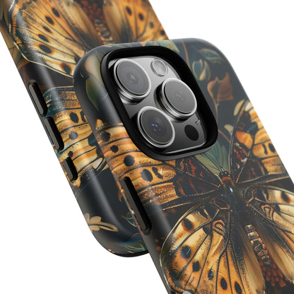 Butterfly Floral Phone Case, Tough Cases, Protective Cover, Unique Gift, Nature Lover, Art Print, Spring Decor