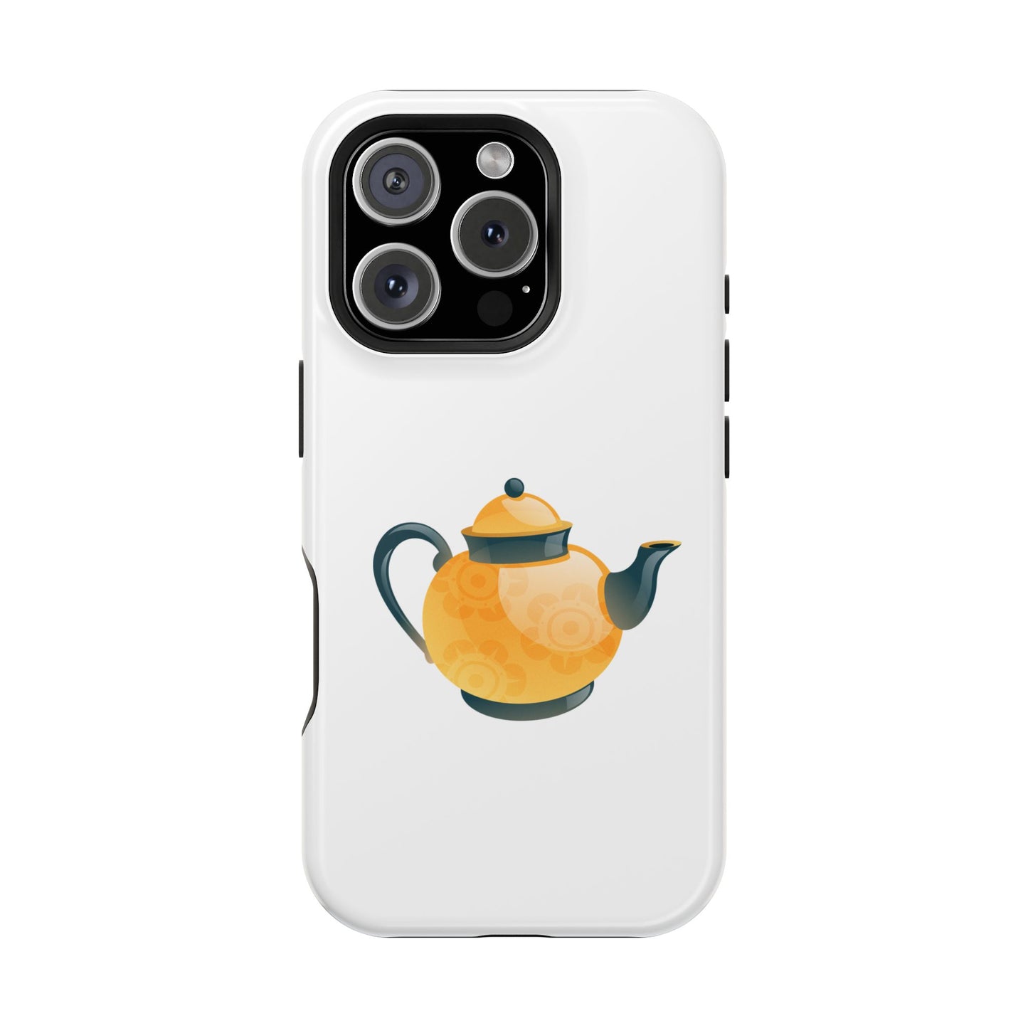 Teapot Magnetic Phone Case, Cute Teapot Phone Cover, Kettle Design Case, Unique Gift for Tea Lovers, Durable Tough Protection