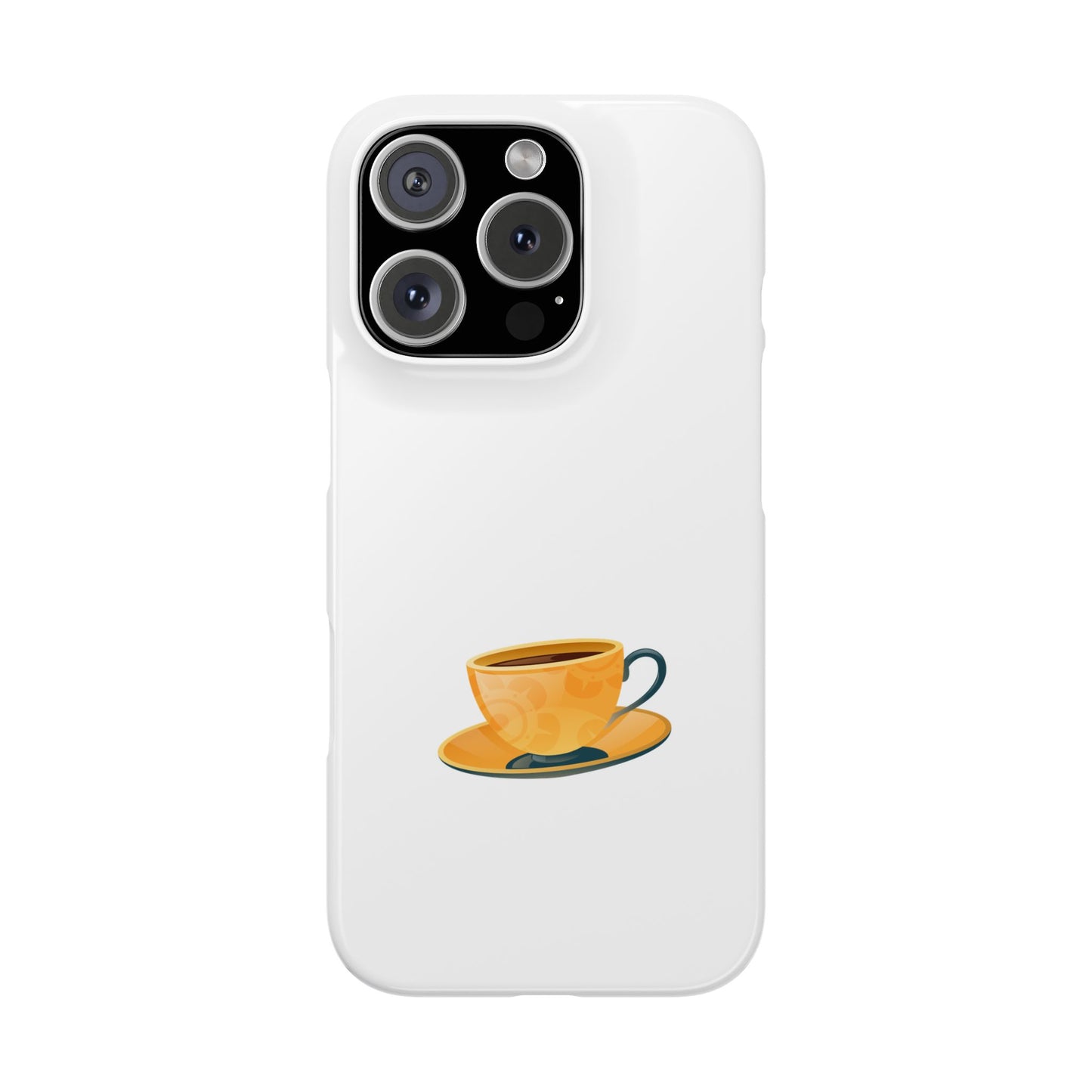 Coffee Cup Slim Phone Case | Cute Coffee Lover Gift, Phone Accessories, Personalized Phone Cover, Tea Enthusiast Case, Fall Decor