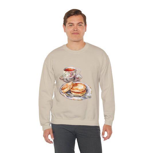 Unisex Heavy Blend™ Crewneck Sweatshirt Relaxed - British Food Traditional Dishes