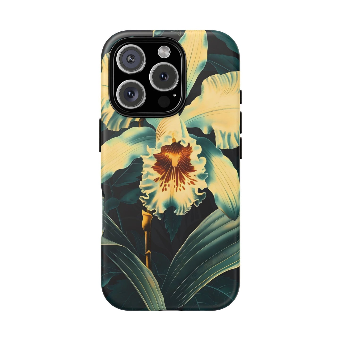 Floral Phone Case - Tough Cases with Orchid Design, Durable Smartphone Cover for Nature Lovers, Floral Gift for Her, Botanical [...]