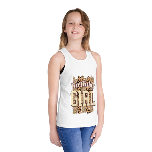 Birthday Girl Jersey Tank Top for Kids - Fun Celebration Apparel