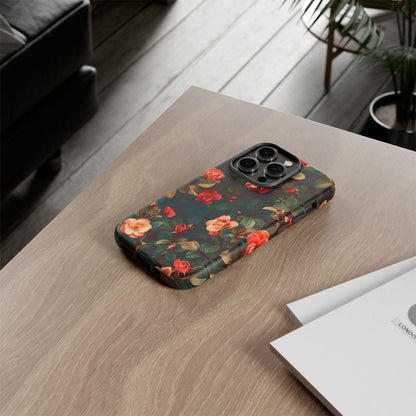 Floral Phone Case - Elegant Floral Design, Tough Protective Case, Perfect Gift for Her, Trendy Phone Accessories, Mother’s Day, Birthday
