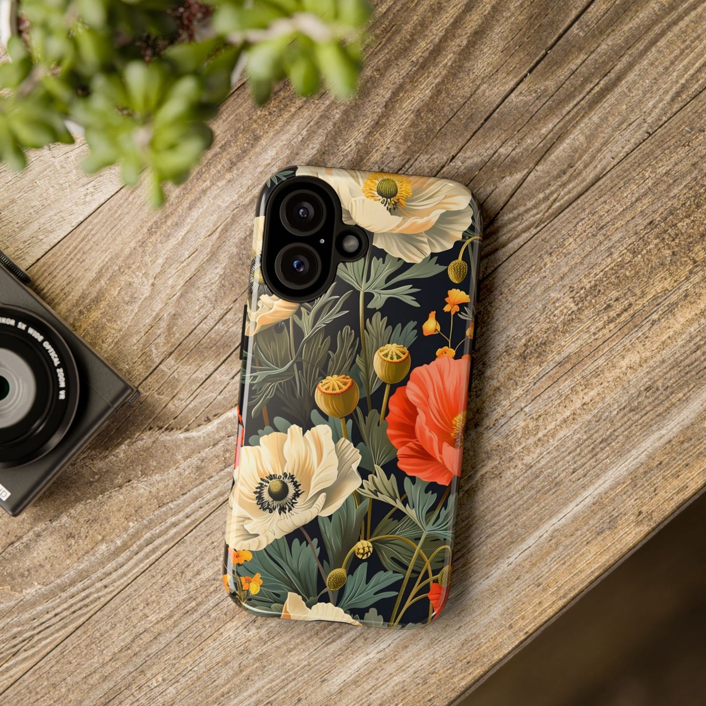 Floral Phone Case - Tough Cases with Vibrant Garden Design, Phone Accessory, Gift for Her, Spring Style, Nature Lover