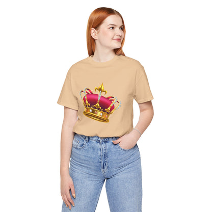 Unisex Jersey Short Sleeve Tee - British Royal Crown Design - Iconic Symbol of Monarchy