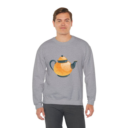 Unisex Heavy Blend™ Crewneck Sweatshirt Trendy - Classic British Tea Kettle