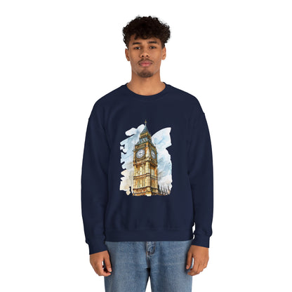 Unisex Heavy Blend™ Crewneck Sweatshirt Lightweight - Big Ben Iconic British Tower