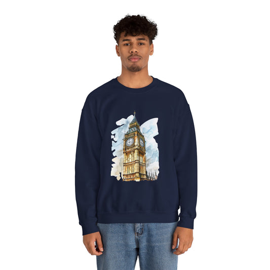Unisex Heavy Blend™ Crewneck Sweatshirt Lightweight - Big Ben Iconic British Tower