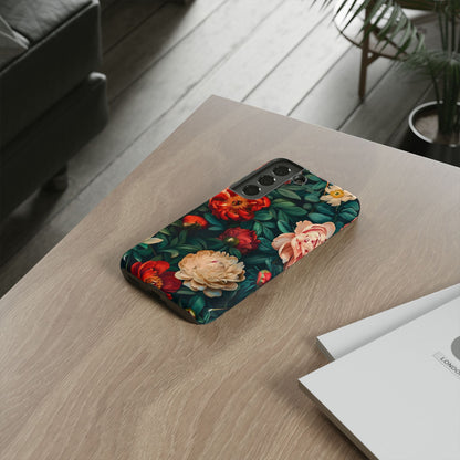 Floral Phone Case - Tough Cases, Vibrant Protection, Gift for Her, Cute Floral Design, Trendy Accessory, Perfect for Spring