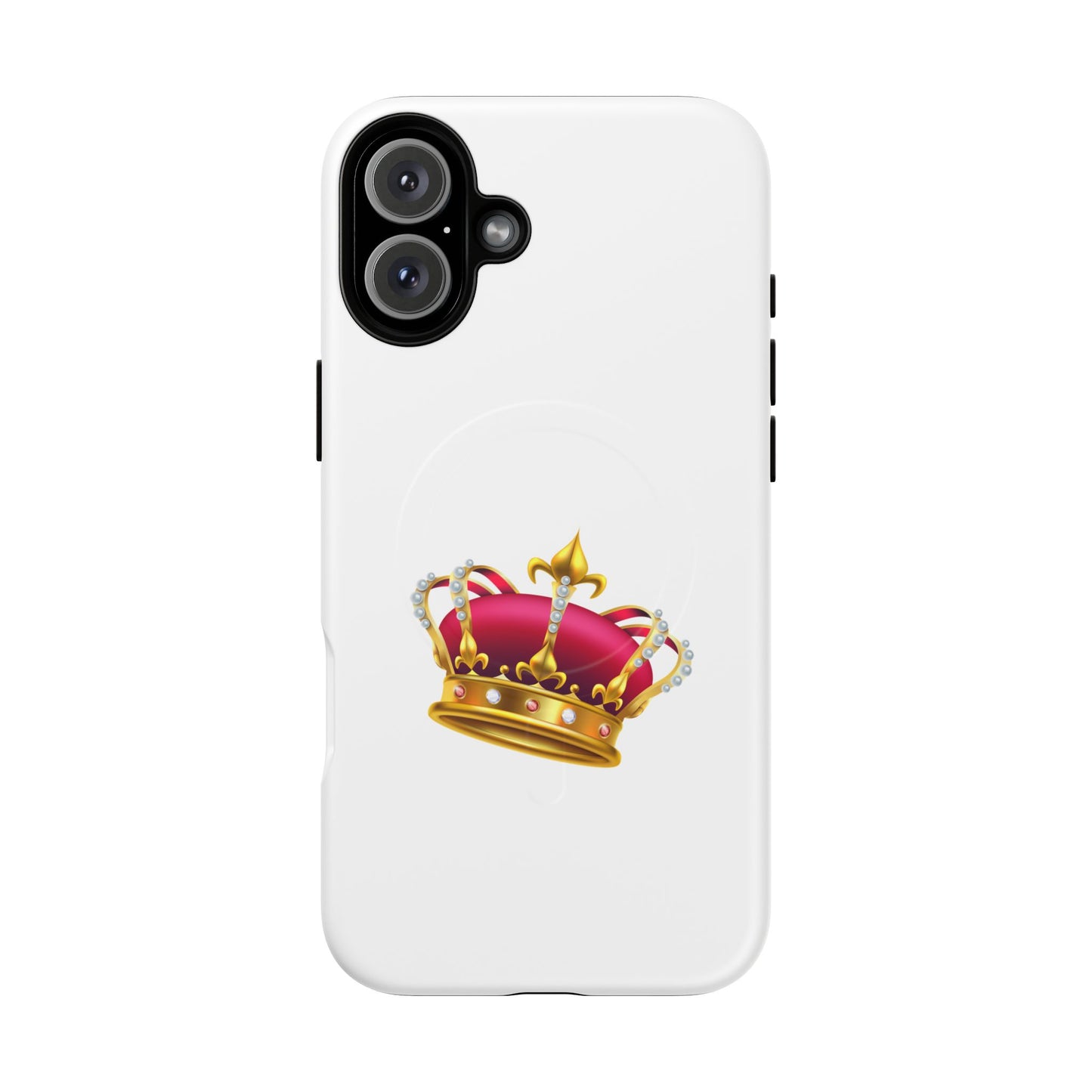 Crown Magnetic Phone Case - Royal Design, Tough Protection, Unique Gift, Elegant Phone Cover, Stylish Tech Accessory