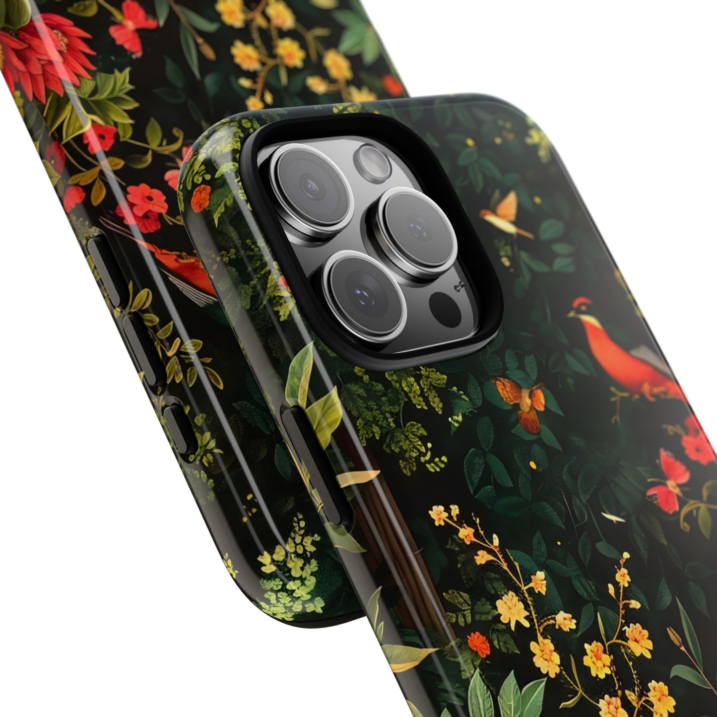 Floral Tough Phone Case, Nature-Inspired Design, Ideal for Garden Lovers, Gift for Birthdays, Christmas, Eco-Friendly Accessory