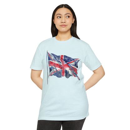 Unisex CVC Jersey T-shirt - Emblem of Unity - The British Flag
