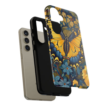 Colorful Butterfly Phone Case, Floral Design, Tough Cases, Protective Cover, Gifts for Nature Lovers, Birthday Present