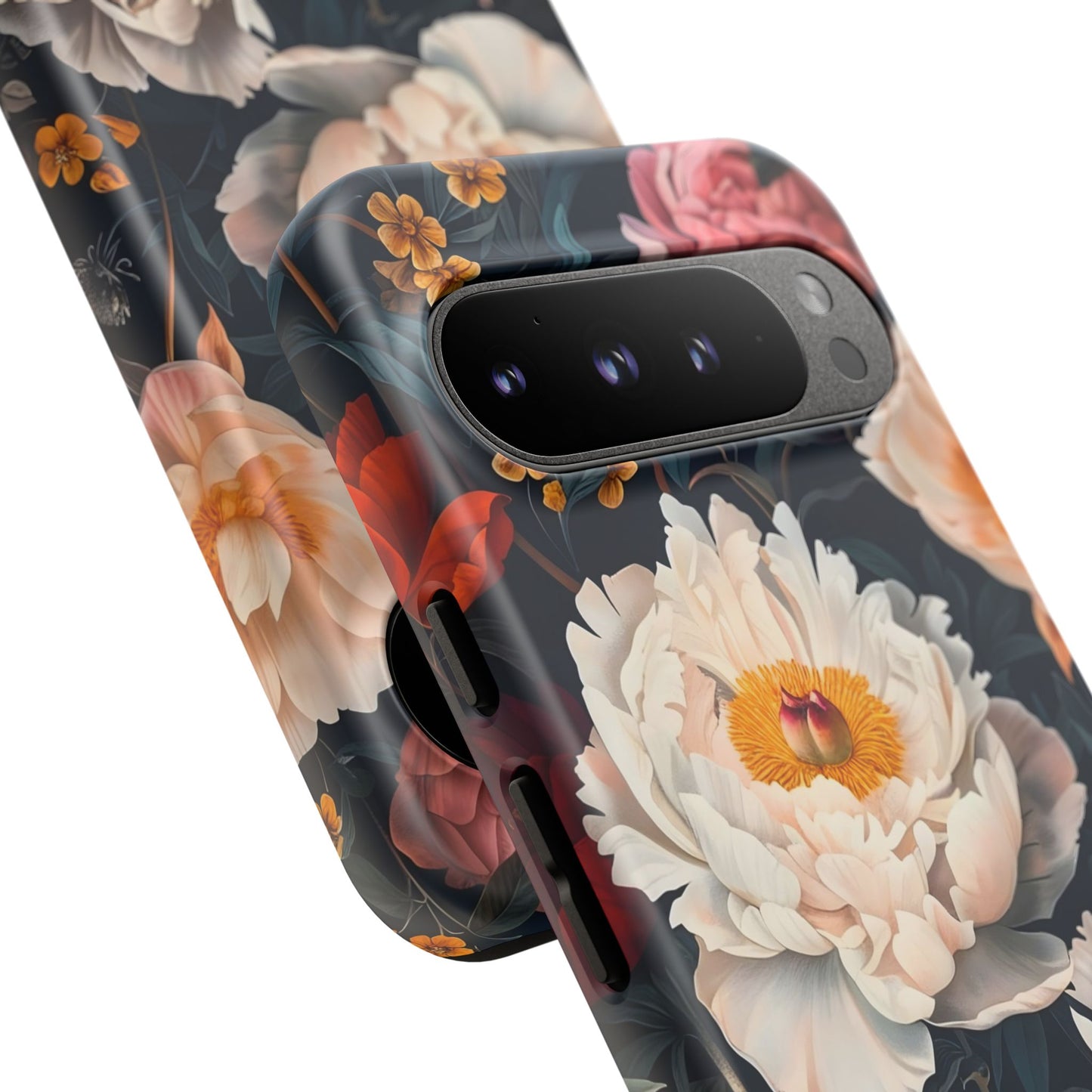 Floral Phone Case, Tough Phone Cover, Flower Design, Unique Gift for Her, Trendy Accessory, Spring Decor