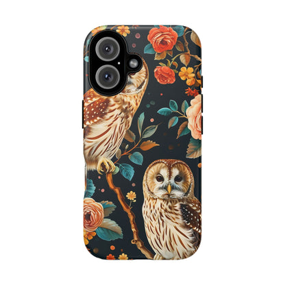 Owl Phone Case with Floral Design, Tough Phone Cover for Nature Lovers, Gift for Bird Enthusiasts, Stylish Protection for Smartphones, [...]