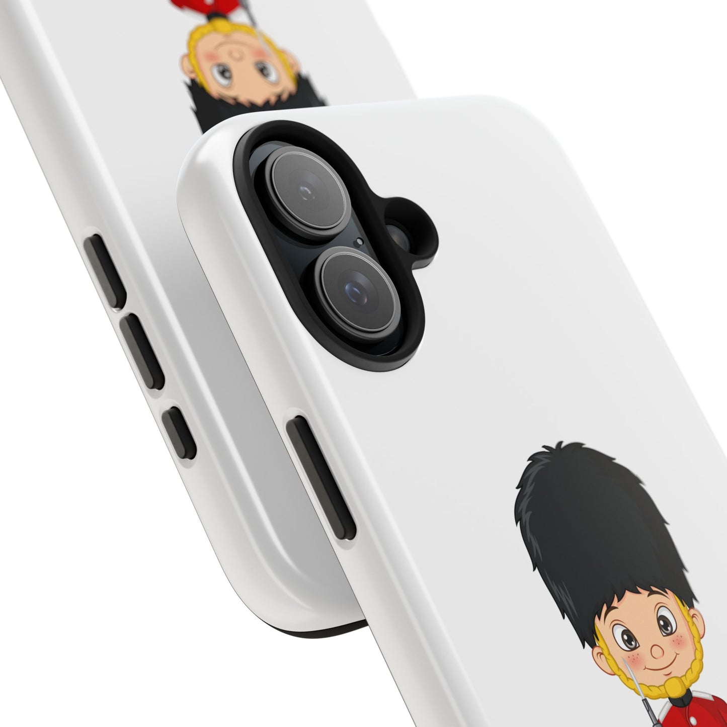 Cartoon Guard Phone Cases, Tough Phone Case for Kids & Adults, British Guard Design, Gift for Royal Fans, Unique Phone Accessories