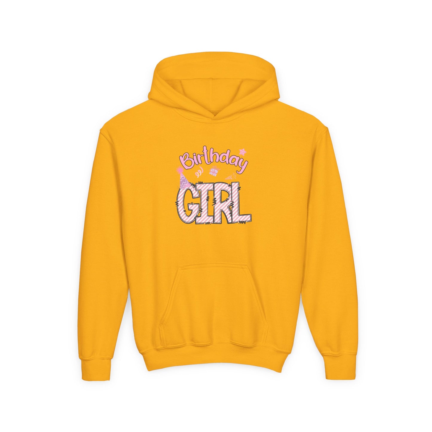 Birthday Girl Youth Hoodie | Cute Celebration Sweatshirt for Girls