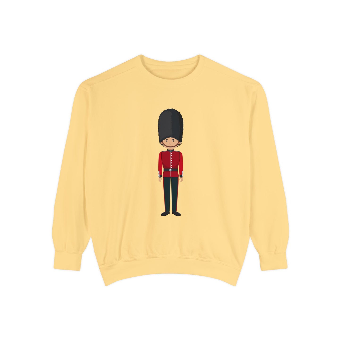 Unisex Garment-Dyed Sweatshirt - British Soldier - Classic Military Elegance and Honorable
