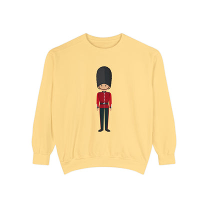 Unisex Garment-Dyed Sweatshirt - British Soldier - Classic Military Elegance and Honorable