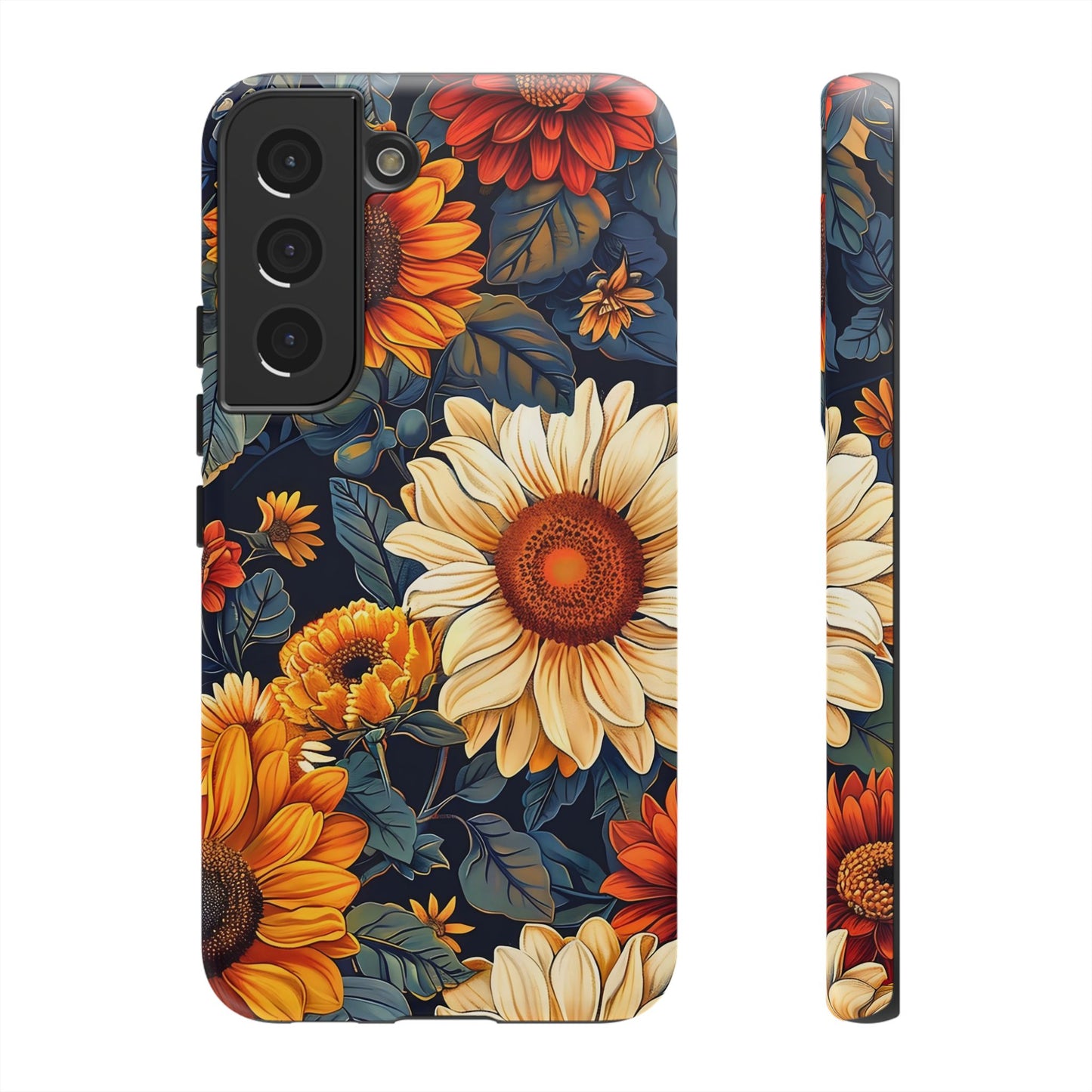 Floral Tough Phone Case | Sunflower Design, iPhone Cover, Protective Case, Gifts for Her, Floral Phone Accessory