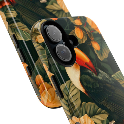 Tropical Toucan Phone Case, Exotic Bird Cover, Nature Lover Gift, Eco-Friendly Design, Customizable Tech Accessory