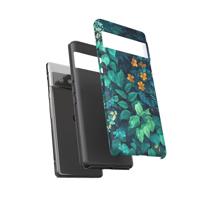 Tough Floral Phone Case, Floral Phone Cover, Nature-Inspired Phone Protector, Greenery Mobile Case, Eco-Friendly Gift Ideas