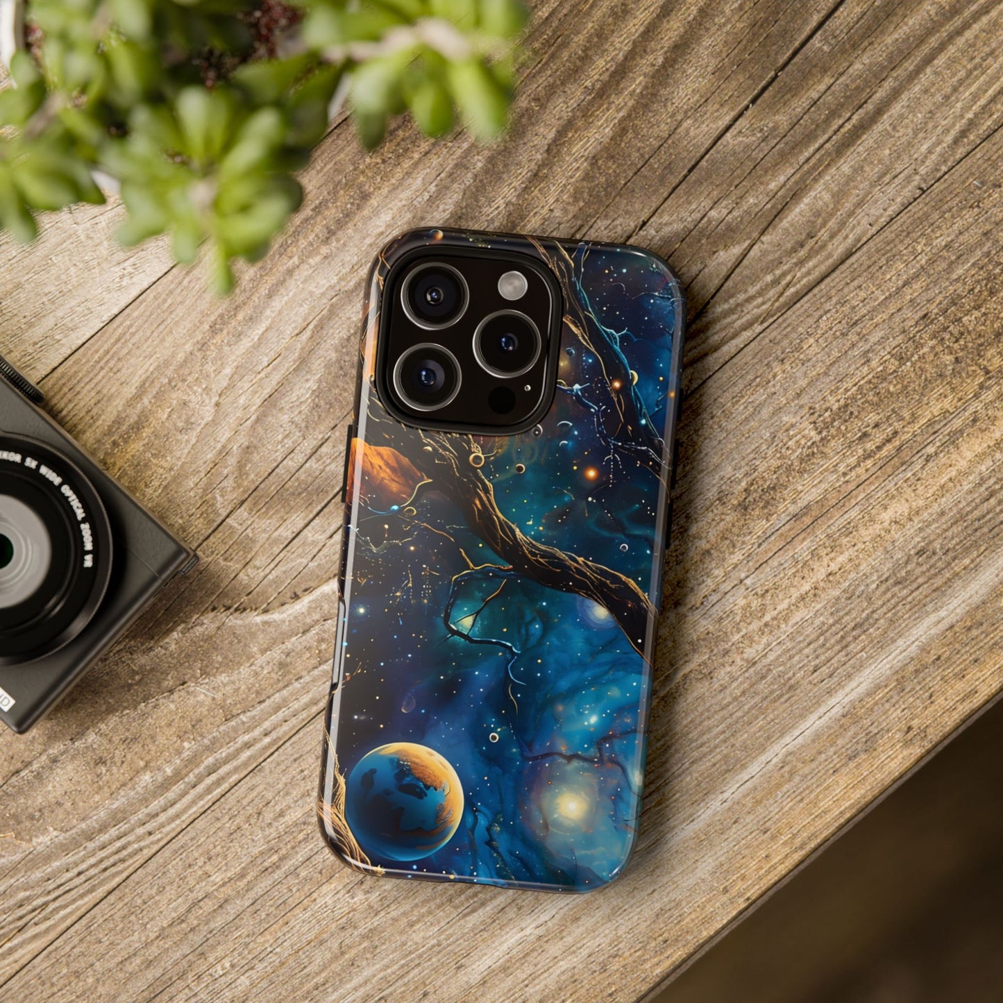 Galaxy Phone Case, Tough Cases with Cosmic Design, Unique Gift for Astronomers, Sci-Fi Fans, Starry Night, Outer Space