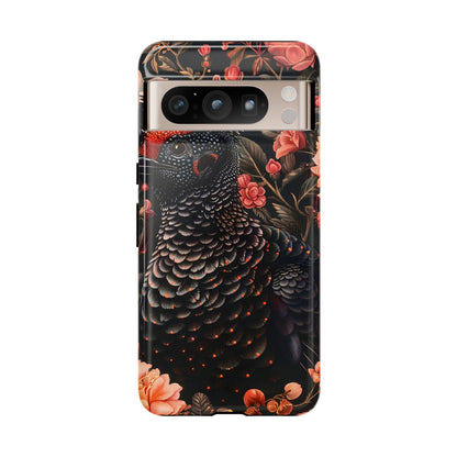 Tough Cases: Floral Design Phone Case, Stylish Protection for Your Phone, Unique Gift for Bird Lovers, Vibrant Floral Art, [...]