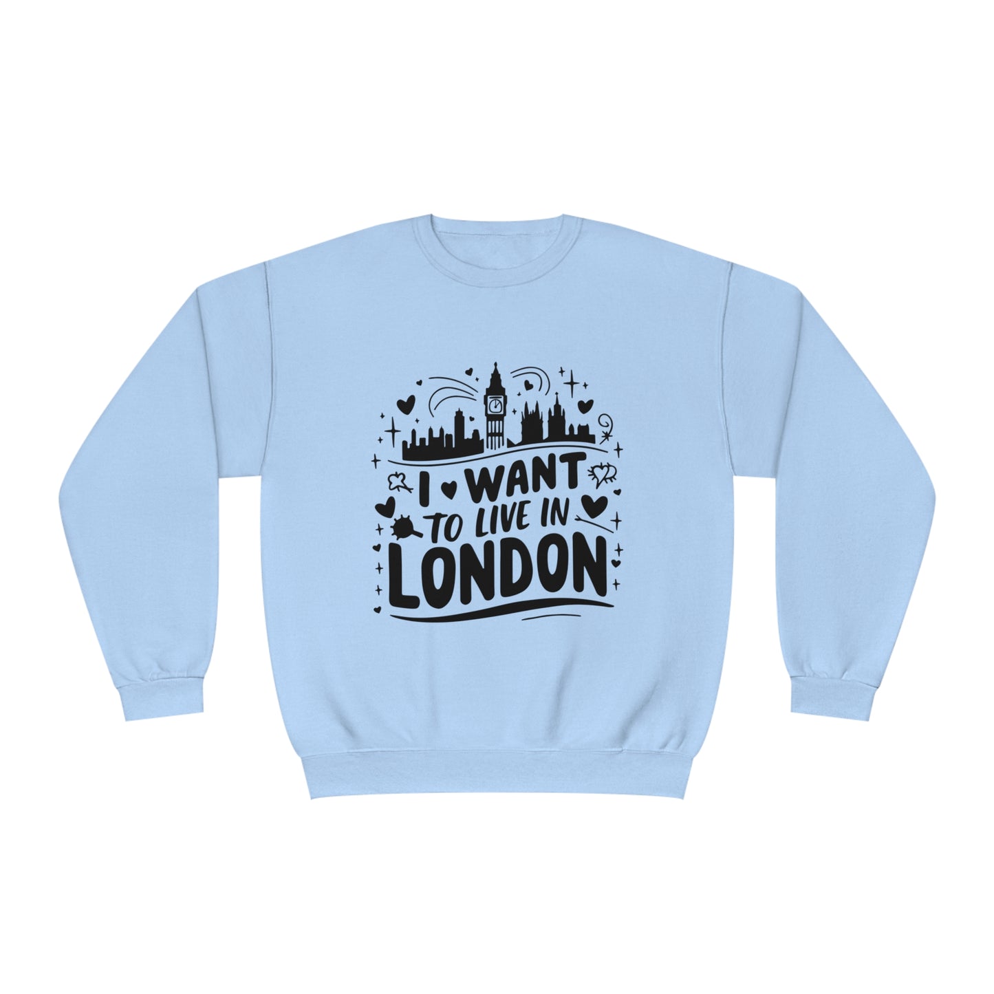 Unisex NuBlend® Crewneck Sweatshirt - I want to live in London