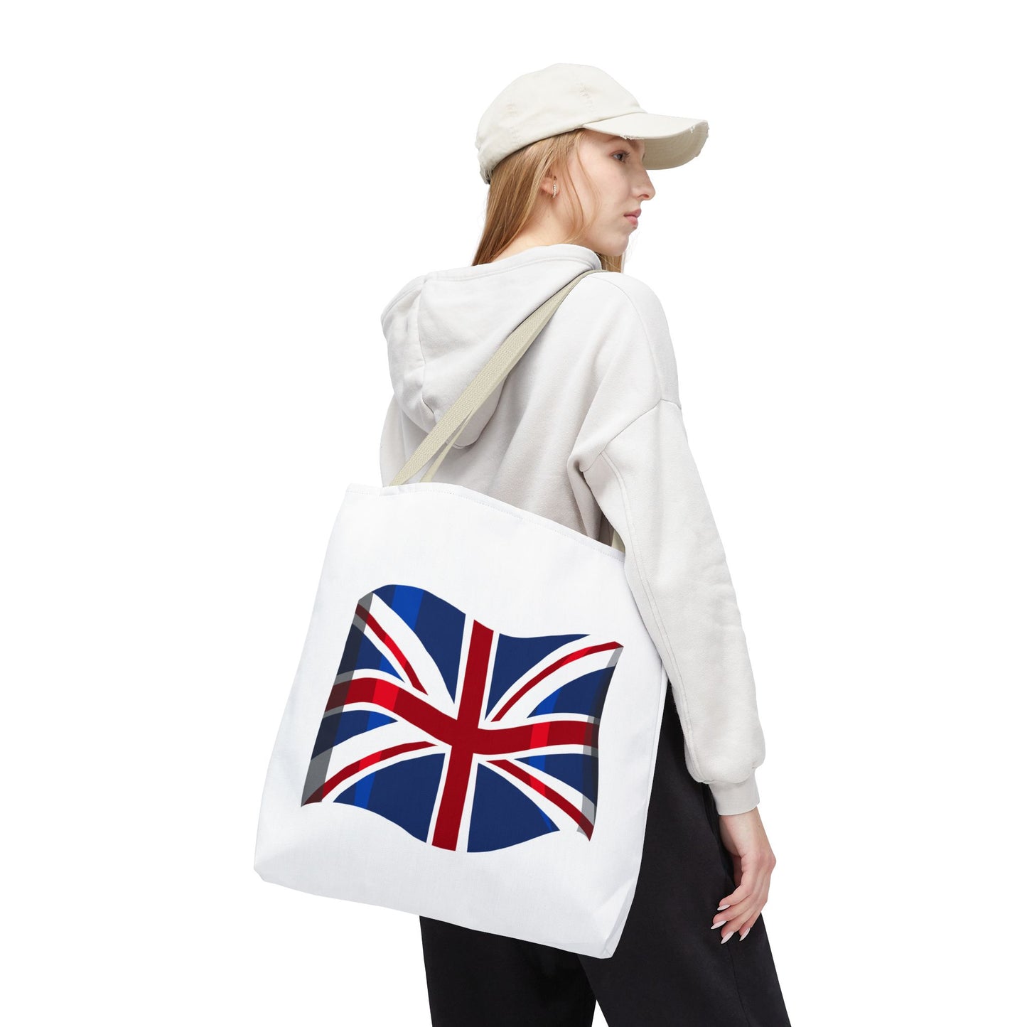 Union Jack Tote Bag, Stylish Reusable Shopping Bag, British Flag Carryall, Eco-Friendly Beach Tote, Gift for Travelers