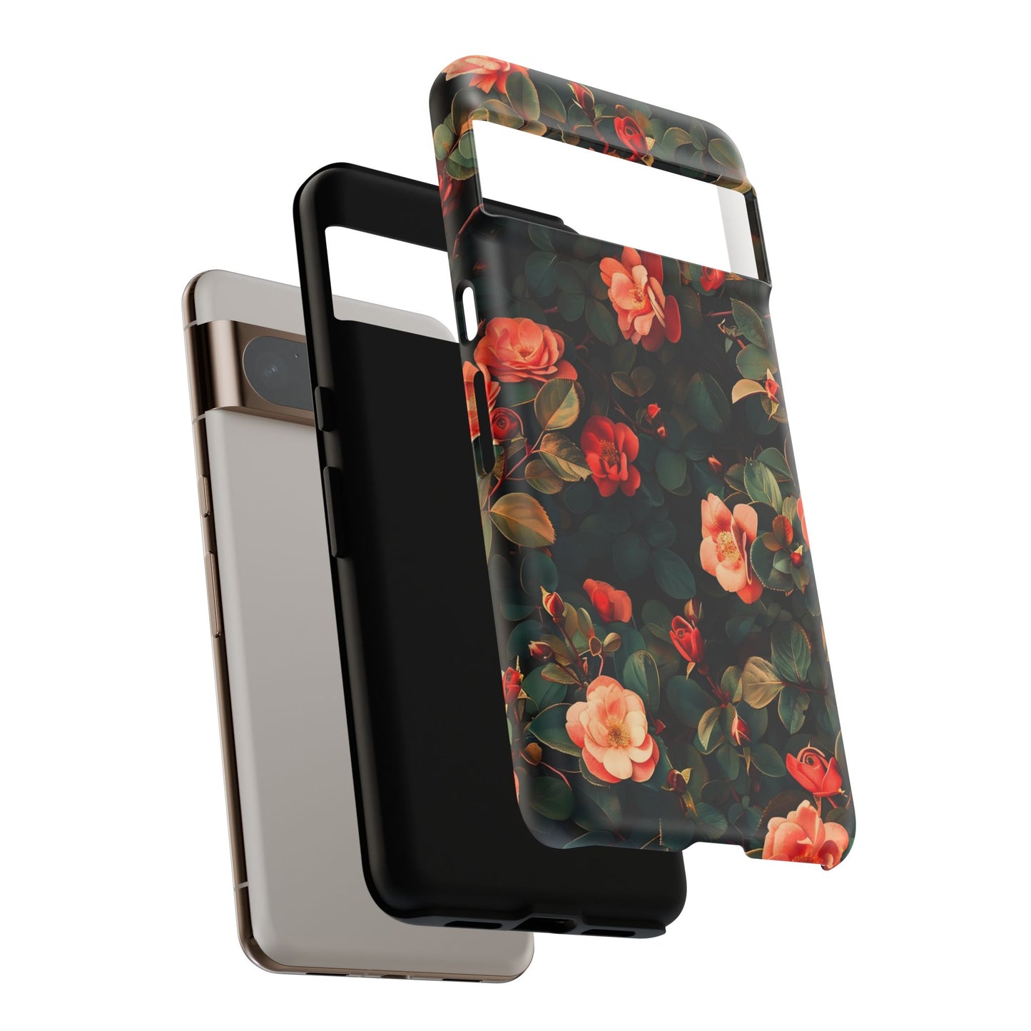 Floral Phone Case - Elegant Floral Design, Tough Protective Case, Perfect Gift for Her, Trendy Phone Accessories, Mother’s Day, Birthday