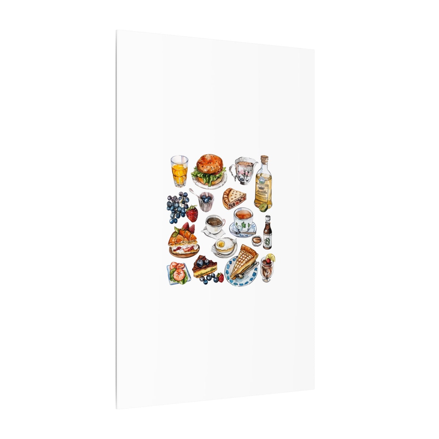 Breakfast Feast Canvas Print, Food Art, Kitchen Decor, Gifting for Food Lovers, Brunch Vibes, Wall Art