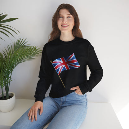 Unisex Heavy Blend™ Crewneck Sweatshirt - Flying the Flag - The British Union Jack