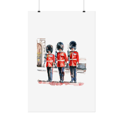 London Guard Roll-Up Posters, British Soldier Art Prints, Home Decor, Travel Gifts, Wall Art for Various Occasions