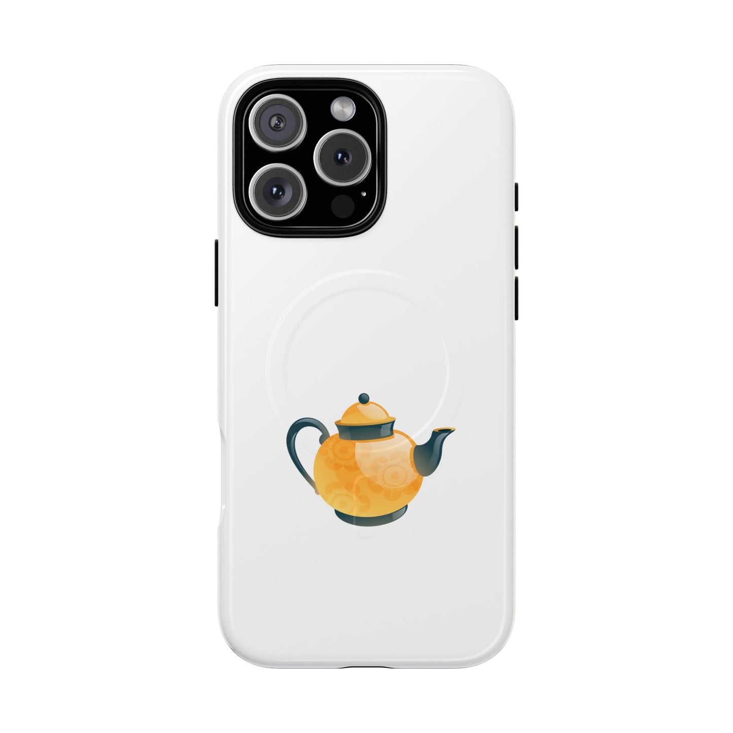 Chic Teapot Magnetic Phone Case, Tough Magnetic Cases, Phone Accessory, Gift for Tea Lovers, Unique Phone Case, Stylish Mobile Cover