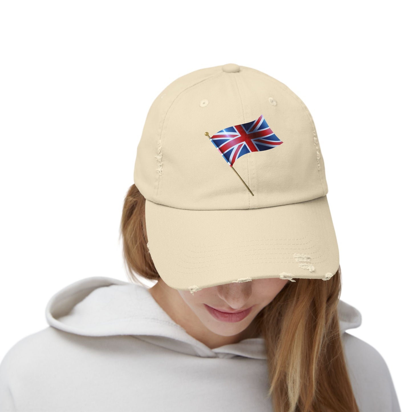 Union Jack Distressed Cap, Casual Cap, Summer Hat, Travel Accessories, Stylish Gifts for Him/Her, Perfect for Festivals