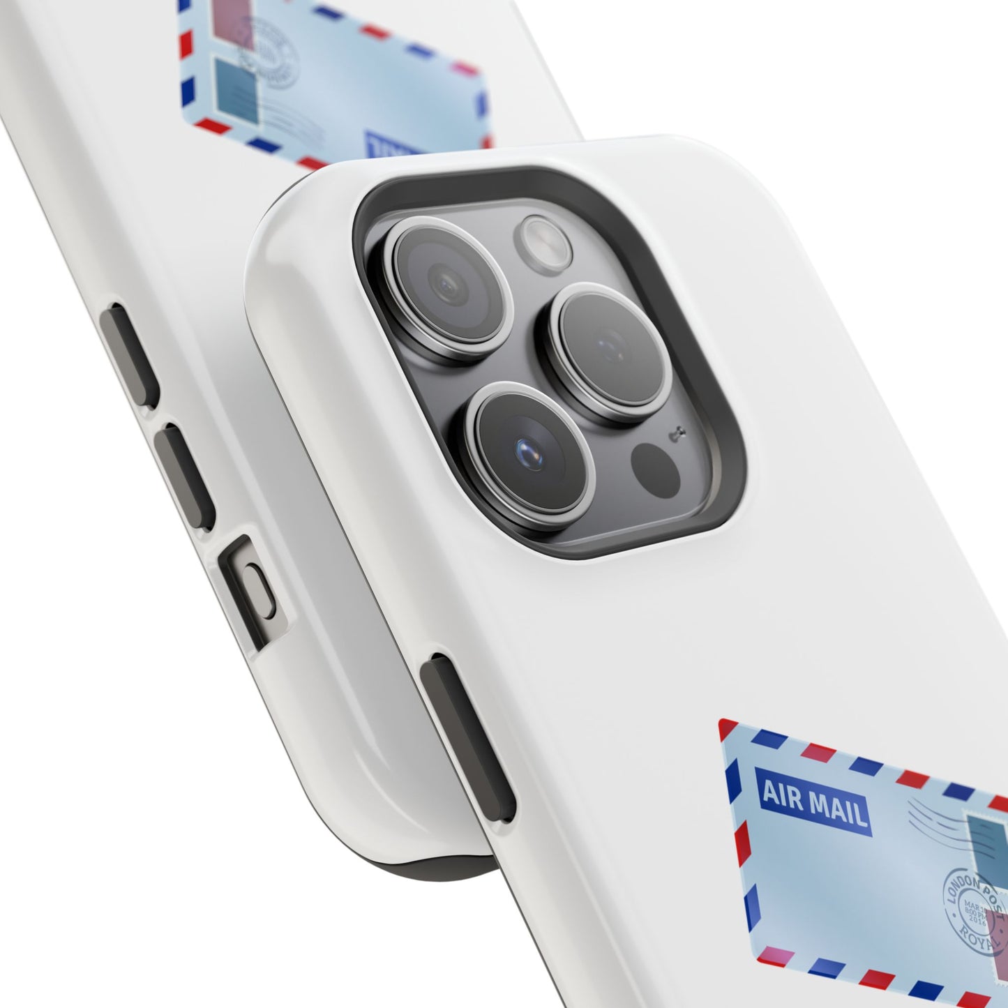 Air Mail Design Magnetic Phone Cases, Custom Phone Cover, Unique Gift for Travelers, Stylish Accessories for Holidays, Fun Phone Cases