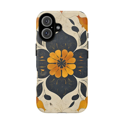 Floral Phone Case - Tough Cases, Botanical iPhone Cover, Vintage Flower Design, Durable Smartphone Protection, Unique Gift Idea