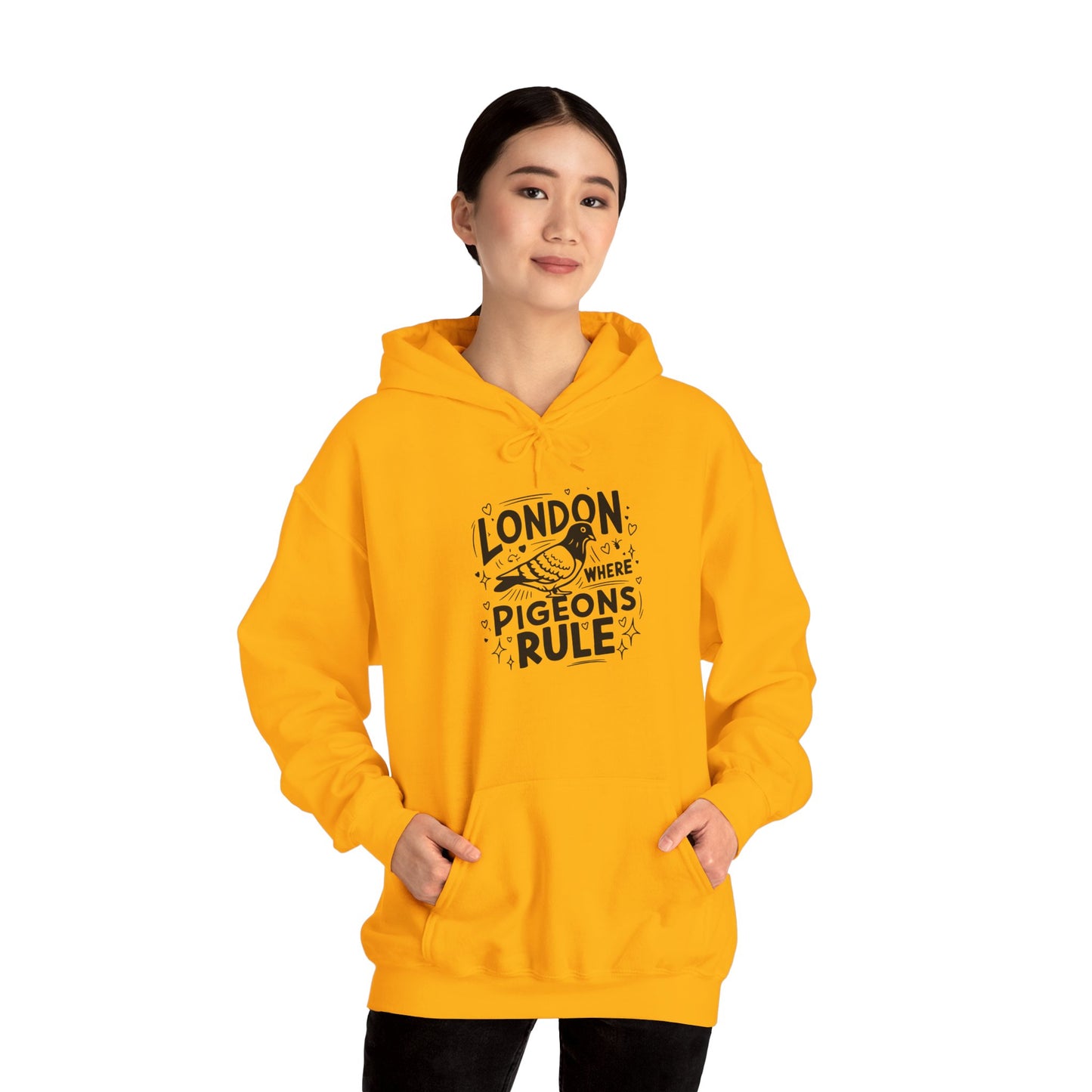 Unisex Heavy Blend™ Hooded Sweatshirt - London where pigeons rule