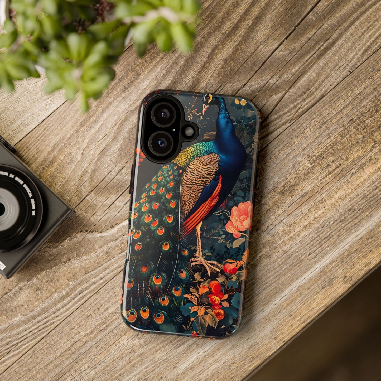 Peacock Phone Case - Artistic Floral Design, Tough Covers for iPhone, Stylish Mobile Accessories, Gift for Nature Lovers, Unique Cell [...]
