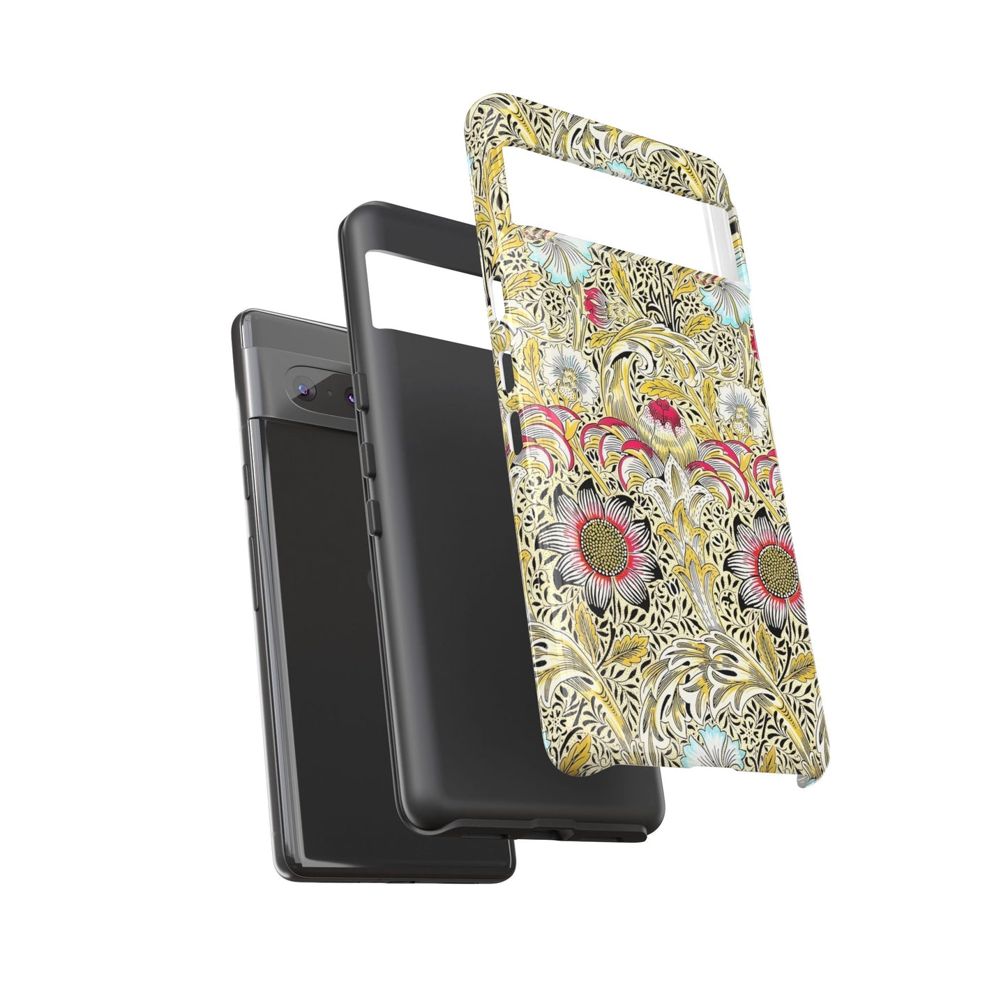 Floral Phone Case - Tough Cases, Floral Design, Stylish, Protective, Unique Gift for Her, Phone Accessories