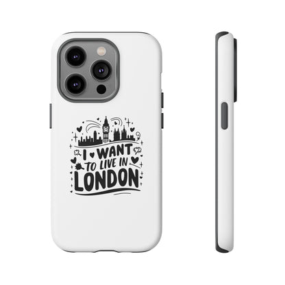 London-Themed Tough Phone Case - Chic & Stylish Protection