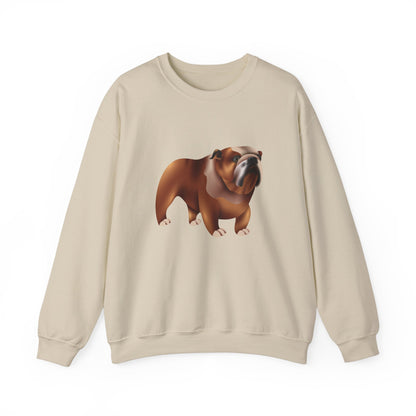 Unisex Heavy Blend™ Crewneck Sweatshirt Elegant - Adorable British Dog
