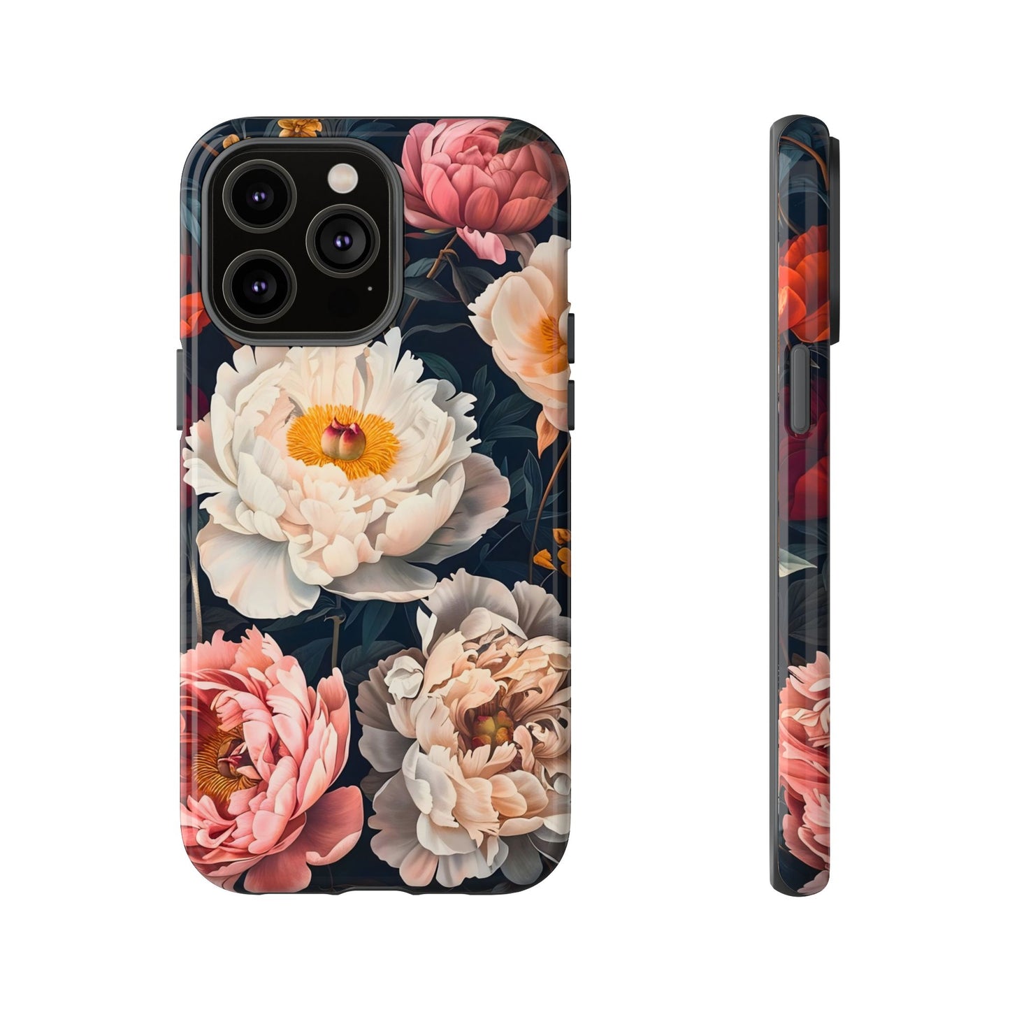 Floral Phone Case, Tough Phone Cover, Flower Design, Unique Gift for Her, Trendy Accessory, Spring Decor