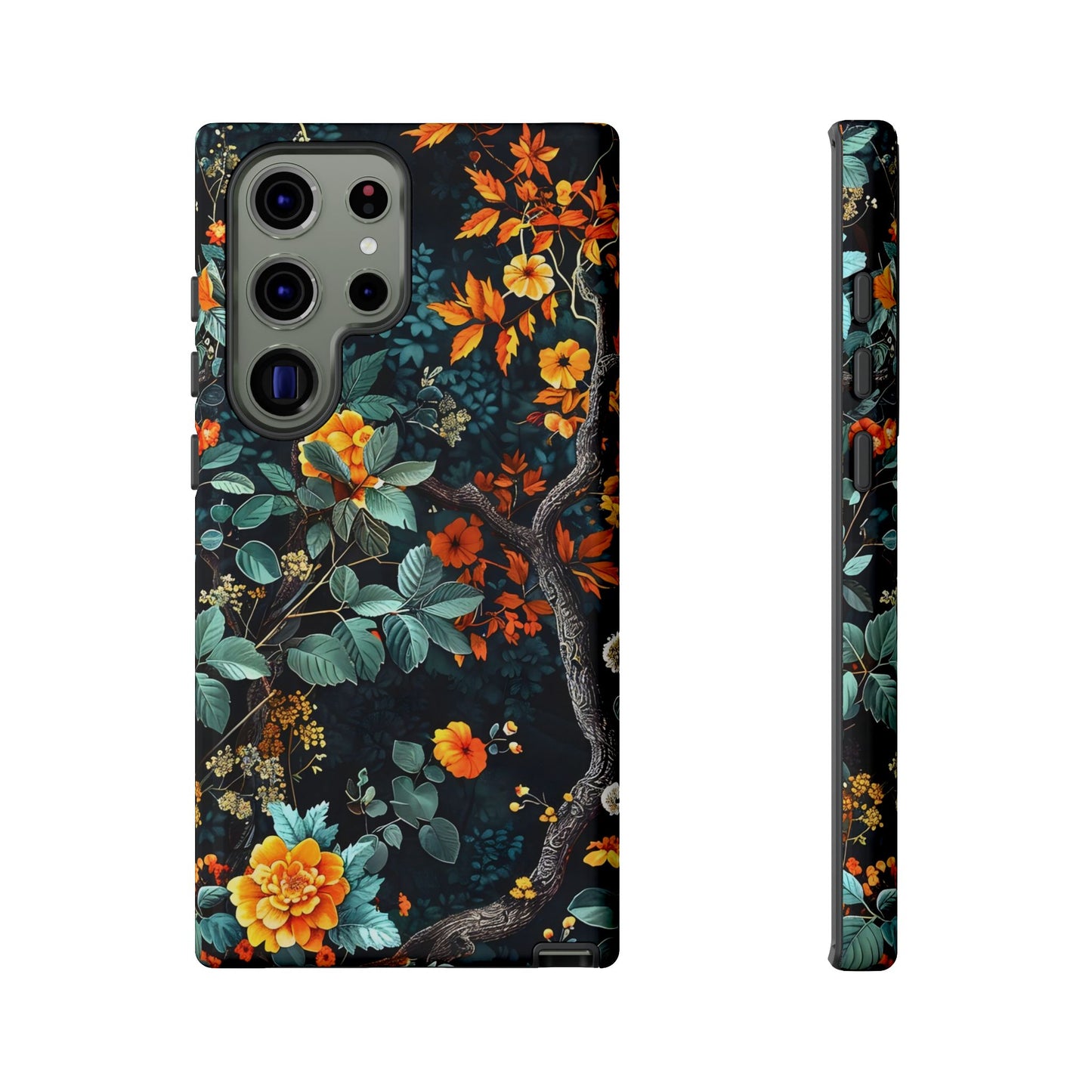 Floral Phone Case | Tough Cases, Protective Cover, Gift for Her, Autumn Vibes, Floral Phone Accessory, Unique Design