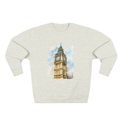 Unisex Crewneck Sweatshirt - Iconic Big Ben Clock Tower