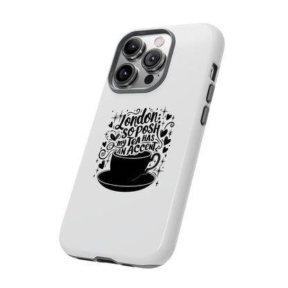 Posh Tea iPhone Case - London Accent Design