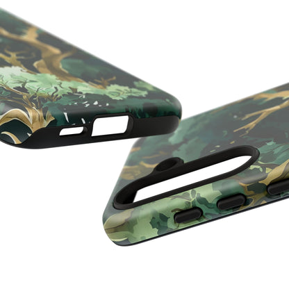 Forest Green Phone Case, Nature-Inspired Tough Cases, Eco-Friendly Gift, Outdoor Lover Accessory, Unique Phone Cover