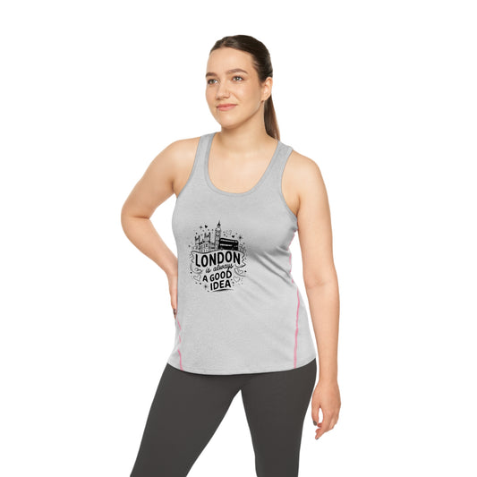 Women's Racerback Sports Top - London is always a good Idea