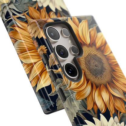 Floral Phone Case for Tough Cases, Sunflower Design, Nature Lover Gift, Birthday Present, Eco-Friendly Accessories, Summer Vibes